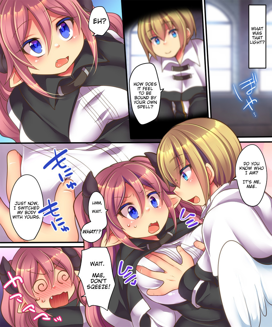 Hentai Manga Comic-Angel-kun and Succubus-chan are Swapped-Read-3